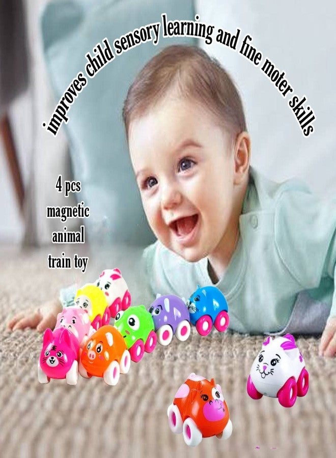 COSMOBABY لعبة قطار الحيوانات المغناطيسي من كوزموبابي، للأطفال، متعددة الألوان - Image 4